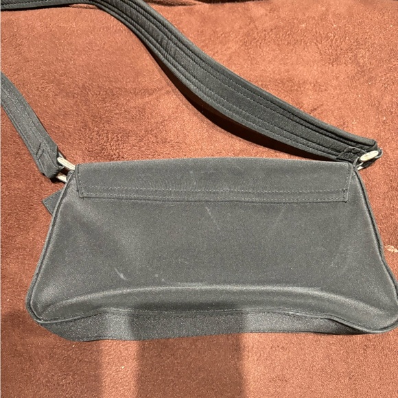 Women's Black Mini Rectangular Flap Shoulder Bag - Picture 2 of 12